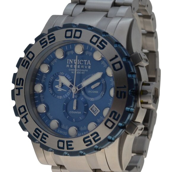 Men's 51.5mm Invicta Reserve Leviathan Evolution Blue/ Silver Watch! Ref: 11865! - Picture 3 of 9